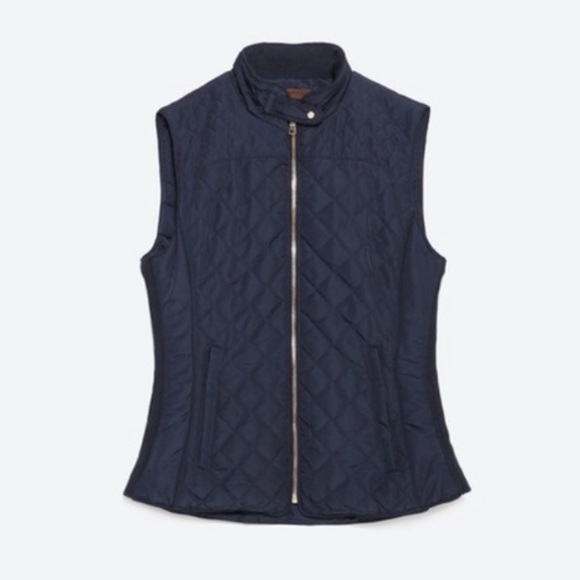 Zara Jackets & Blazers - ❌SOLD❌ Zara Women Navy Blue Quilted Puffer Vest XS